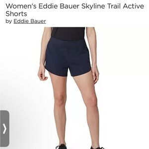 NEW Eddie Bauer Sz18 Skyline Trail Active Women's Shorts NAVY blue SZ 18 womeN